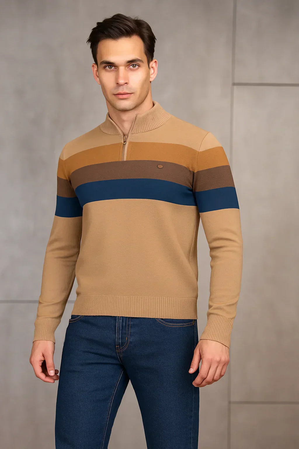 Belmont Cotton Zip Sweater
