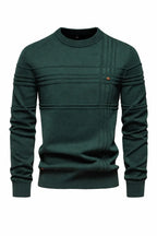 Striped Cotton Crewneck Sweater