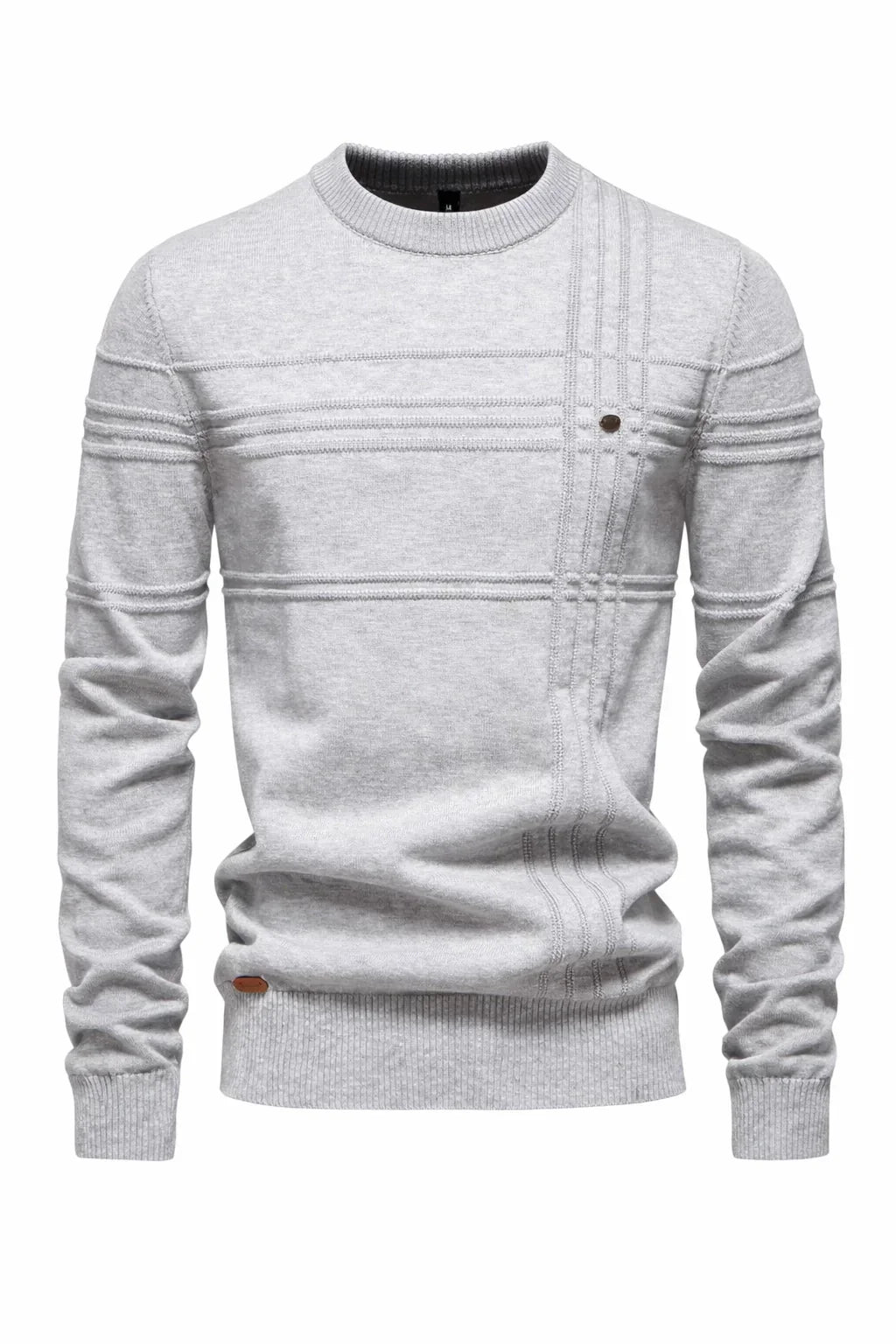 Striped Cotton Crewneck Sweater