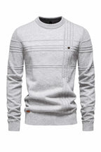 Striped Cotton Crewneck Sweater