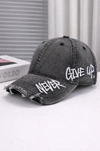 Embroidered Denim Baseball Cap