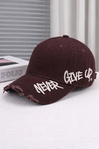 Embroidered Denim Baseball Cap