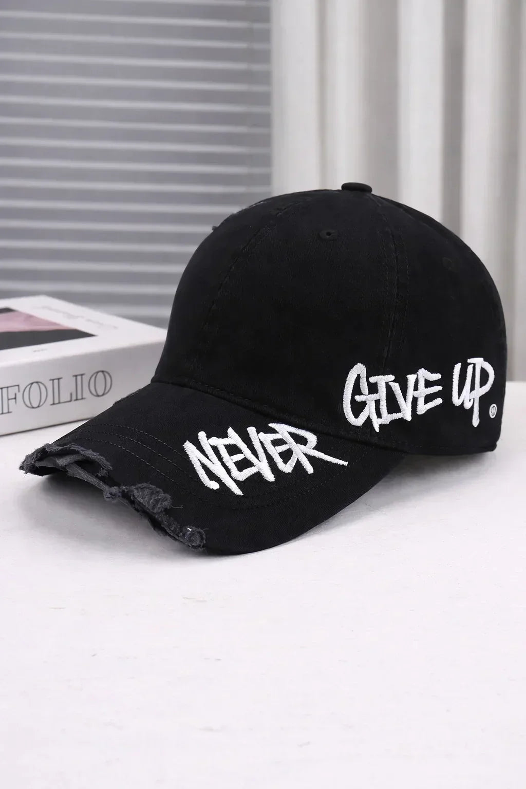 Embroidered Denim Baseball Cap
