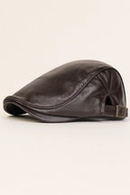 Men’s Leather Newsboy Cap