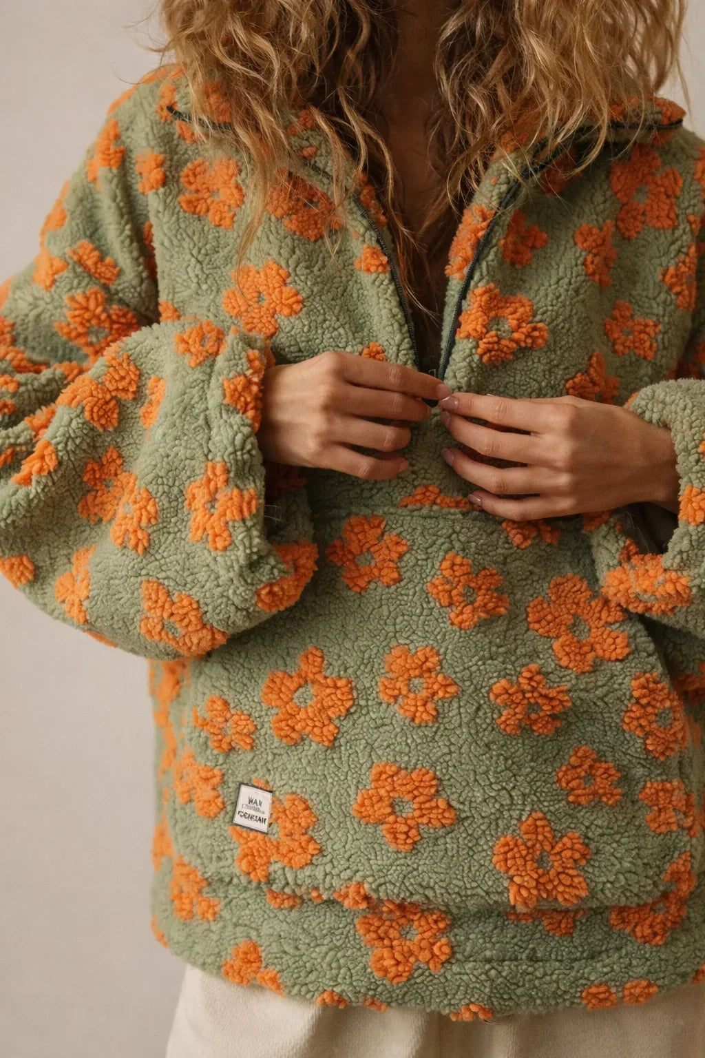 Floral Luxe Zip Hoodie