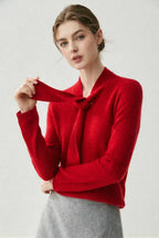 Ribbon Cashmere Sweater