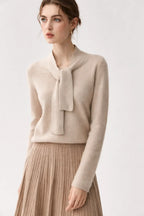 Ribbon Cashmere Sweater