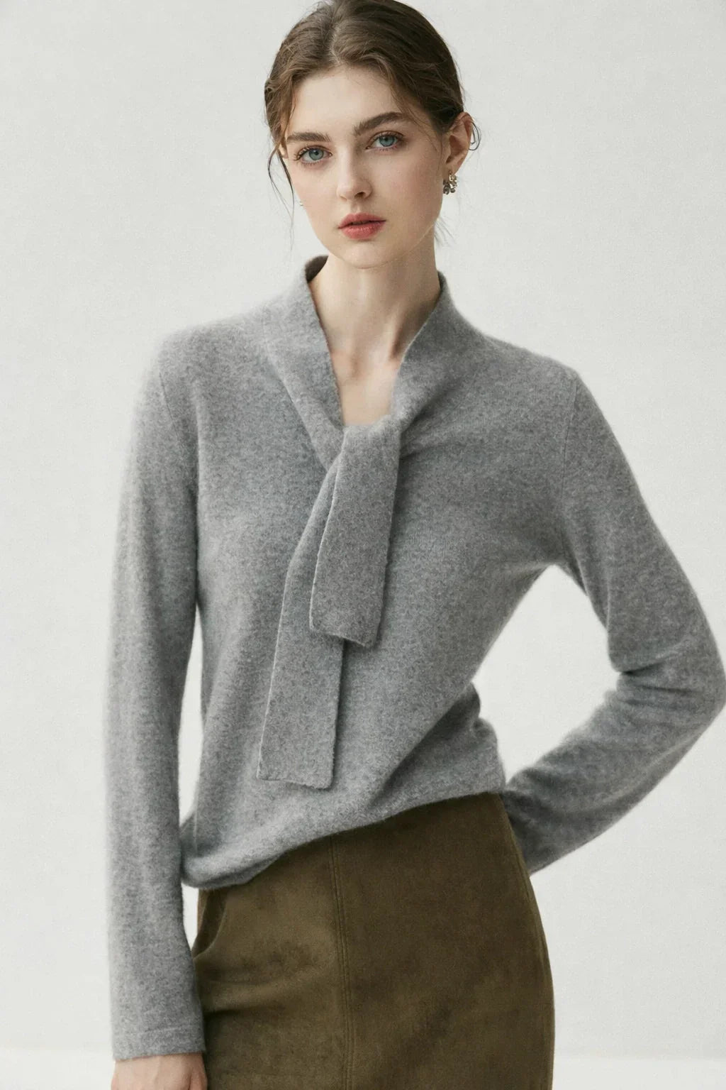 Ribbon Cashmere Sweater