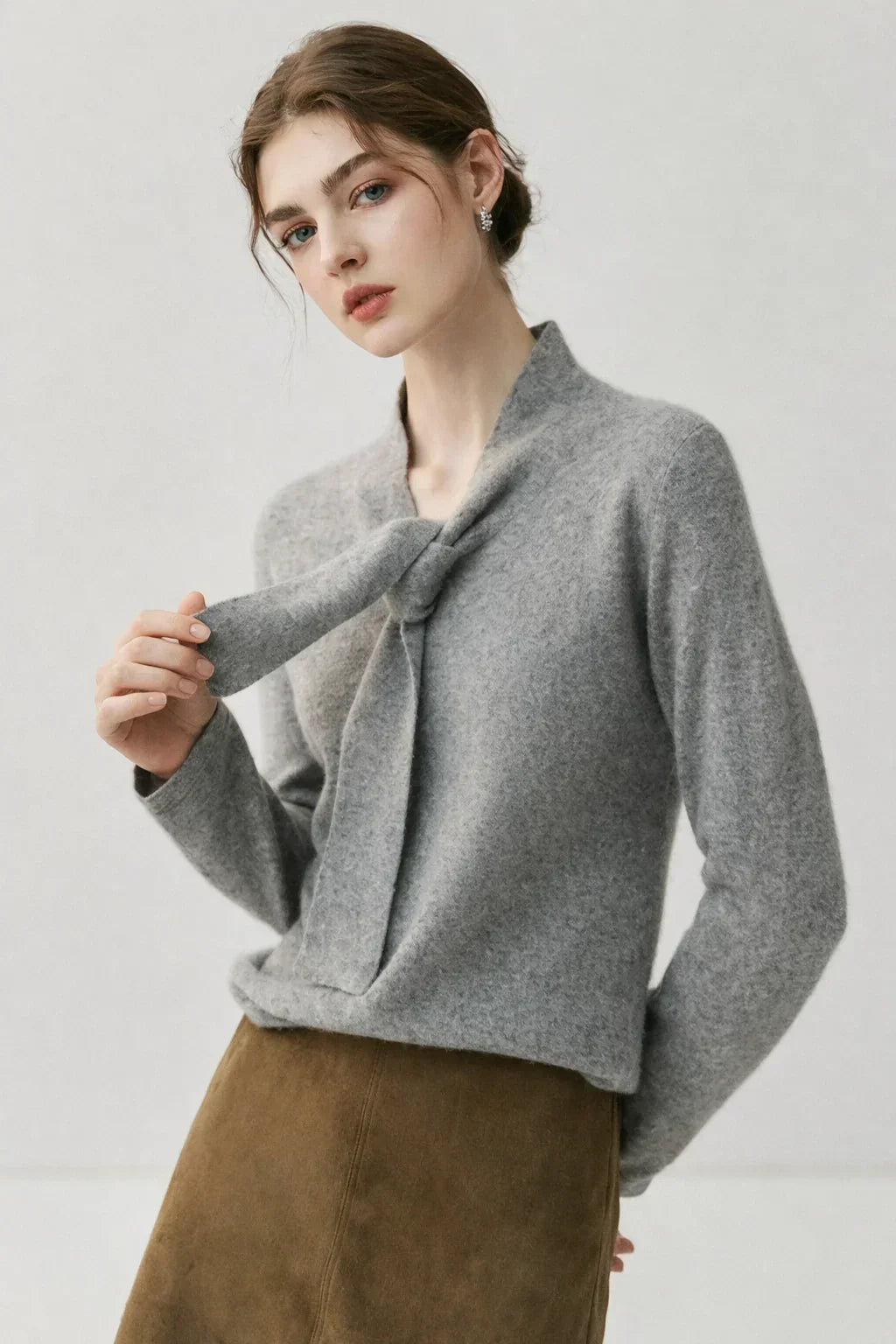 Ribbon Cashmere Sweater