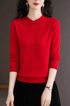 Classic Stand Collar Knit