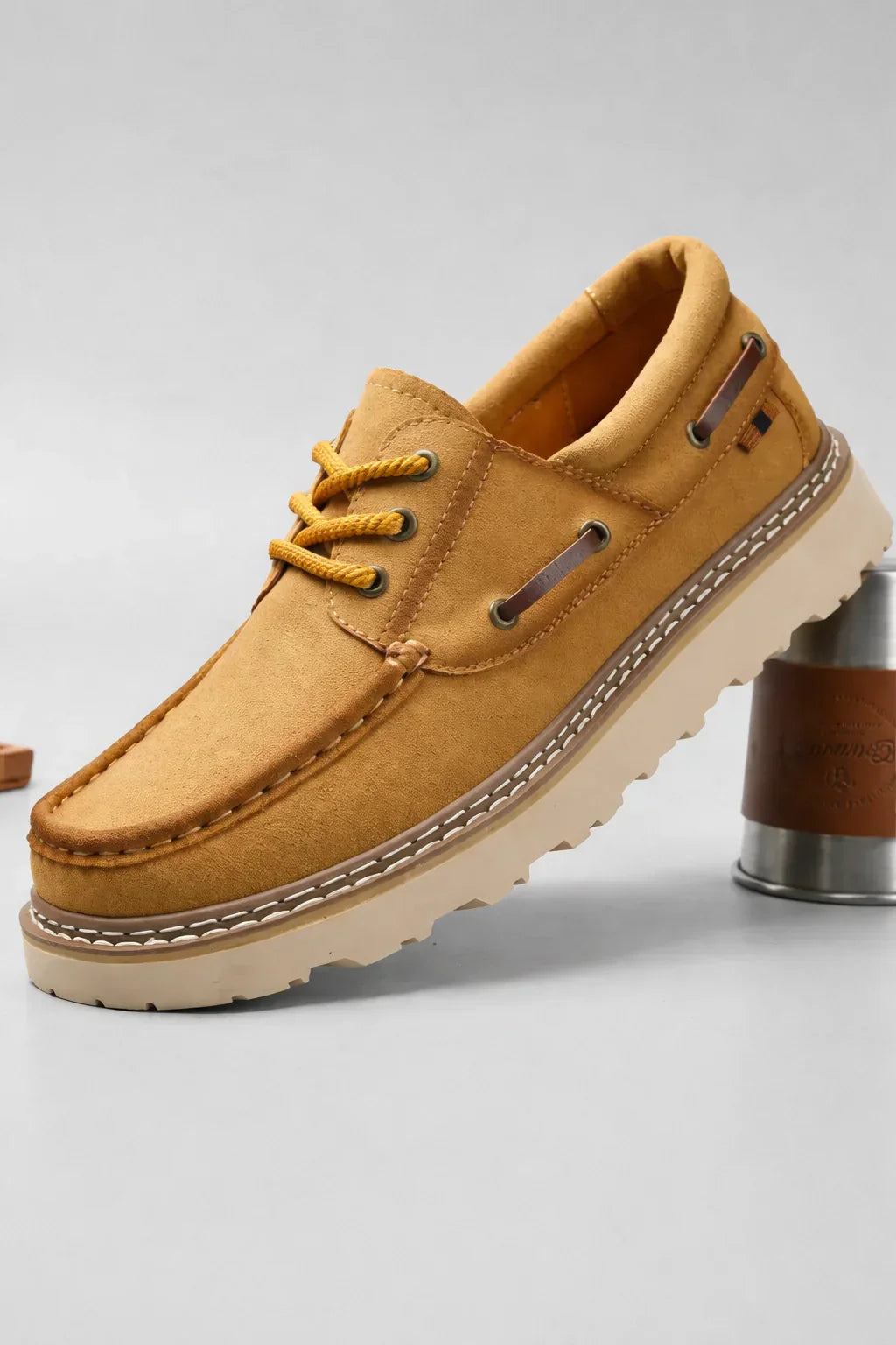 Refined Leather Moccasins