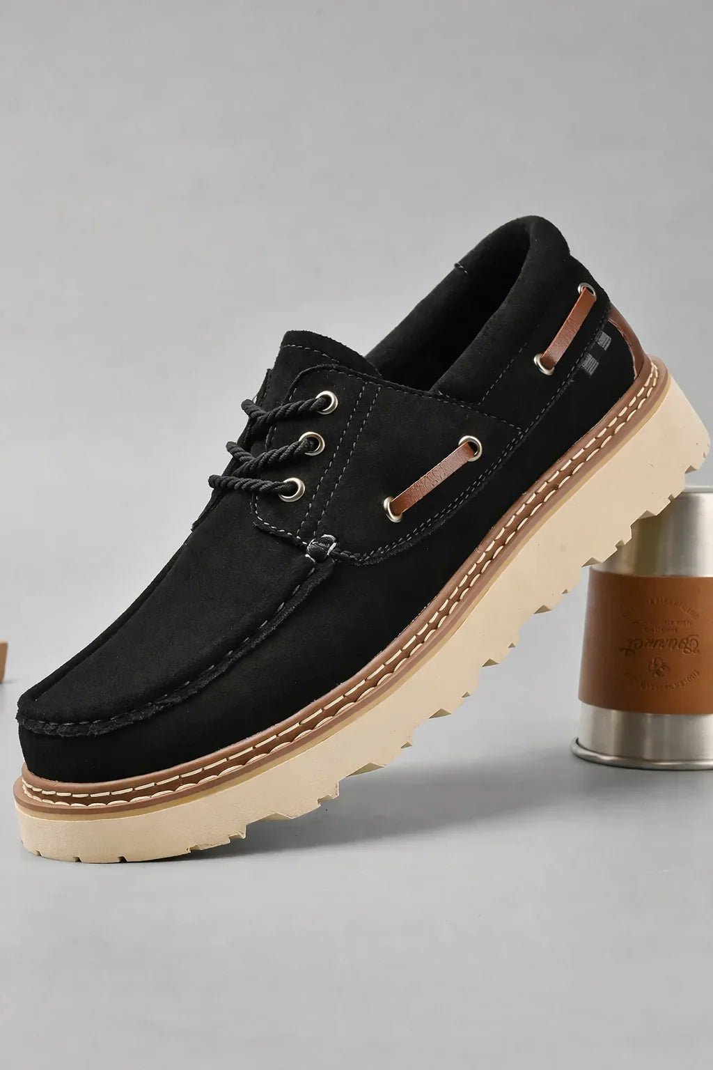 Refined Leather Moccasins