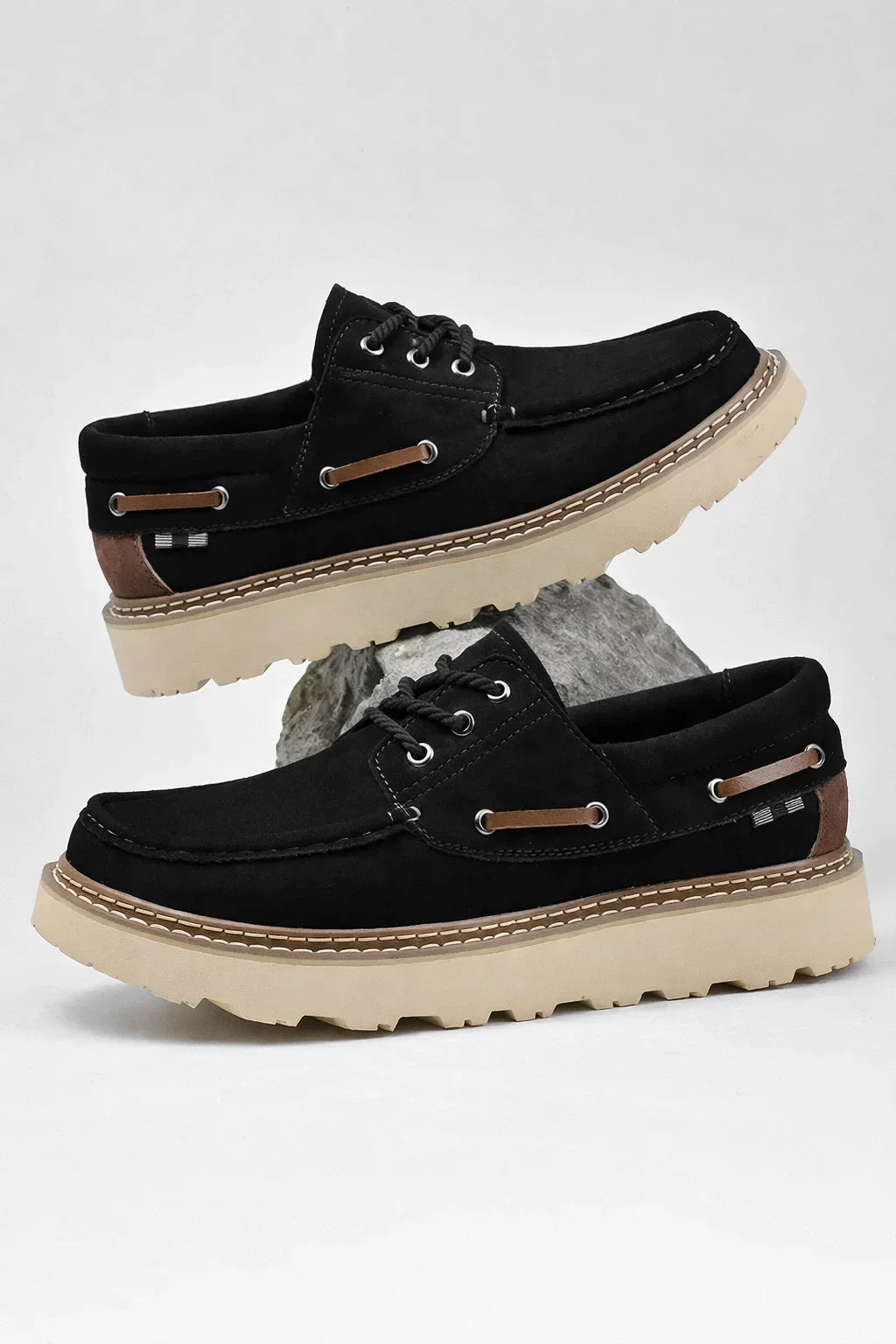 Refined Leather Moccasins