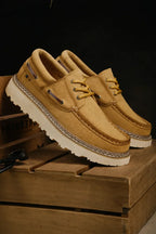 Refined Leather Moccasins