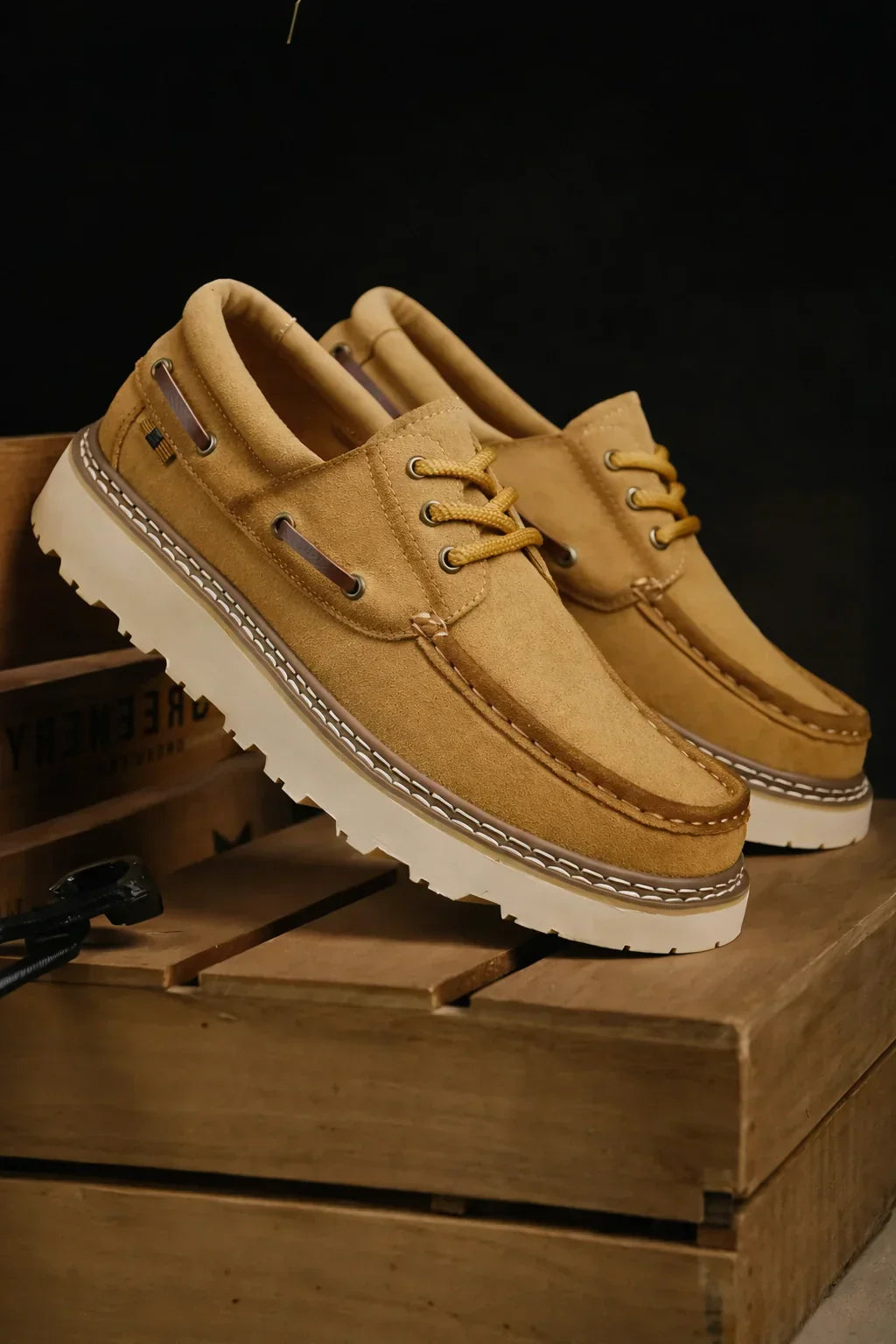 Refined Leather Moccasins