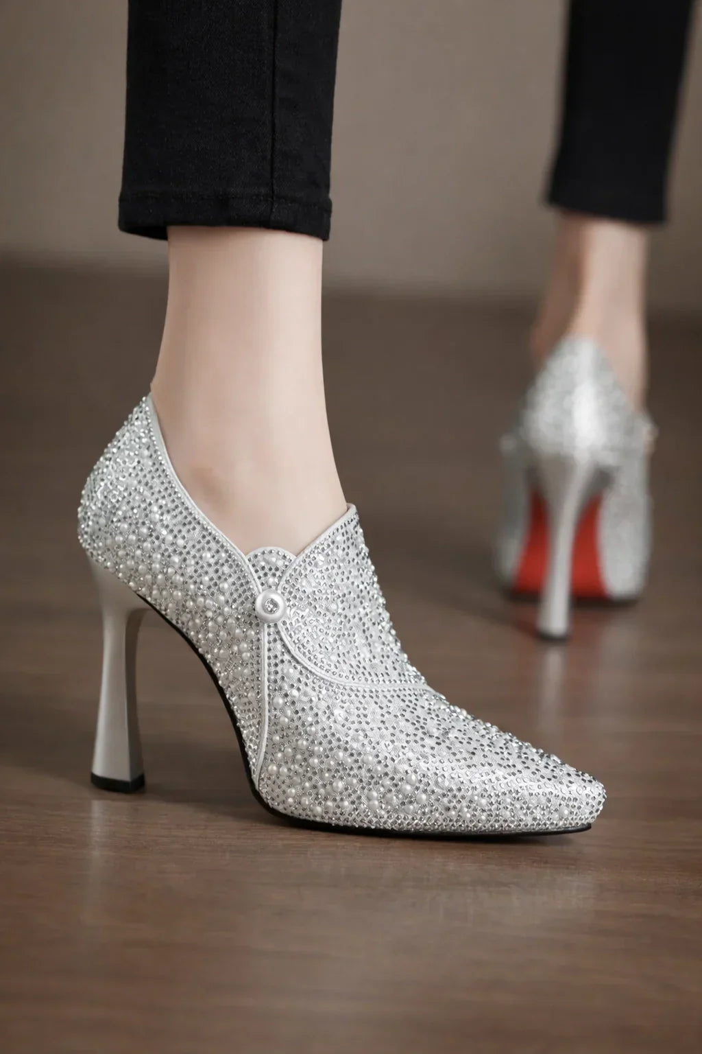 Celestia Crystal Pointed Pumps