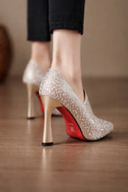 Celestia Crystal Pointed Pumps
