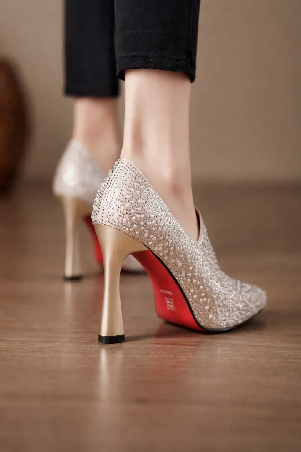 Celestia Crystal Pointed Pumps