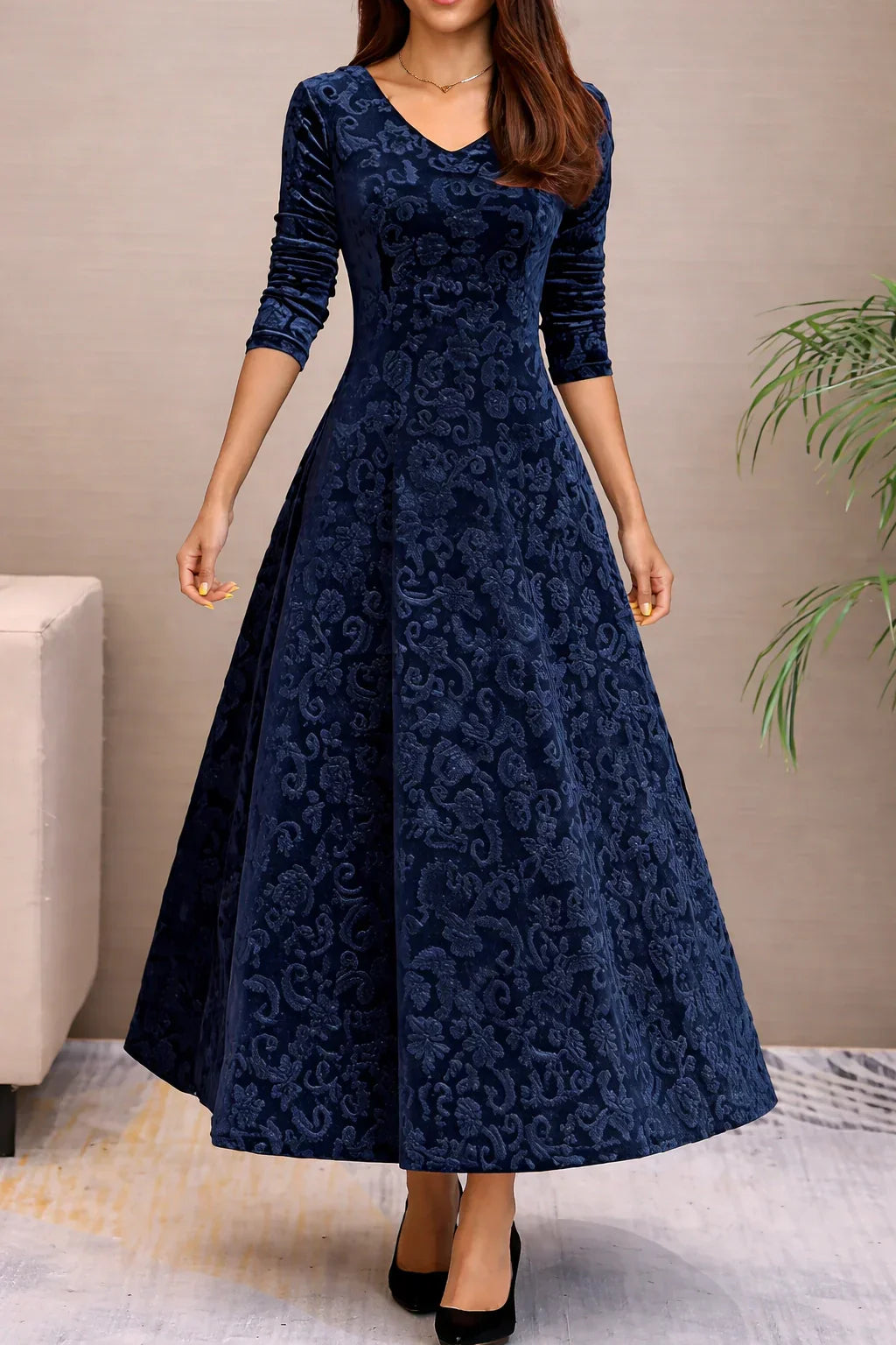 Veloura Velvet Maxi Dress
