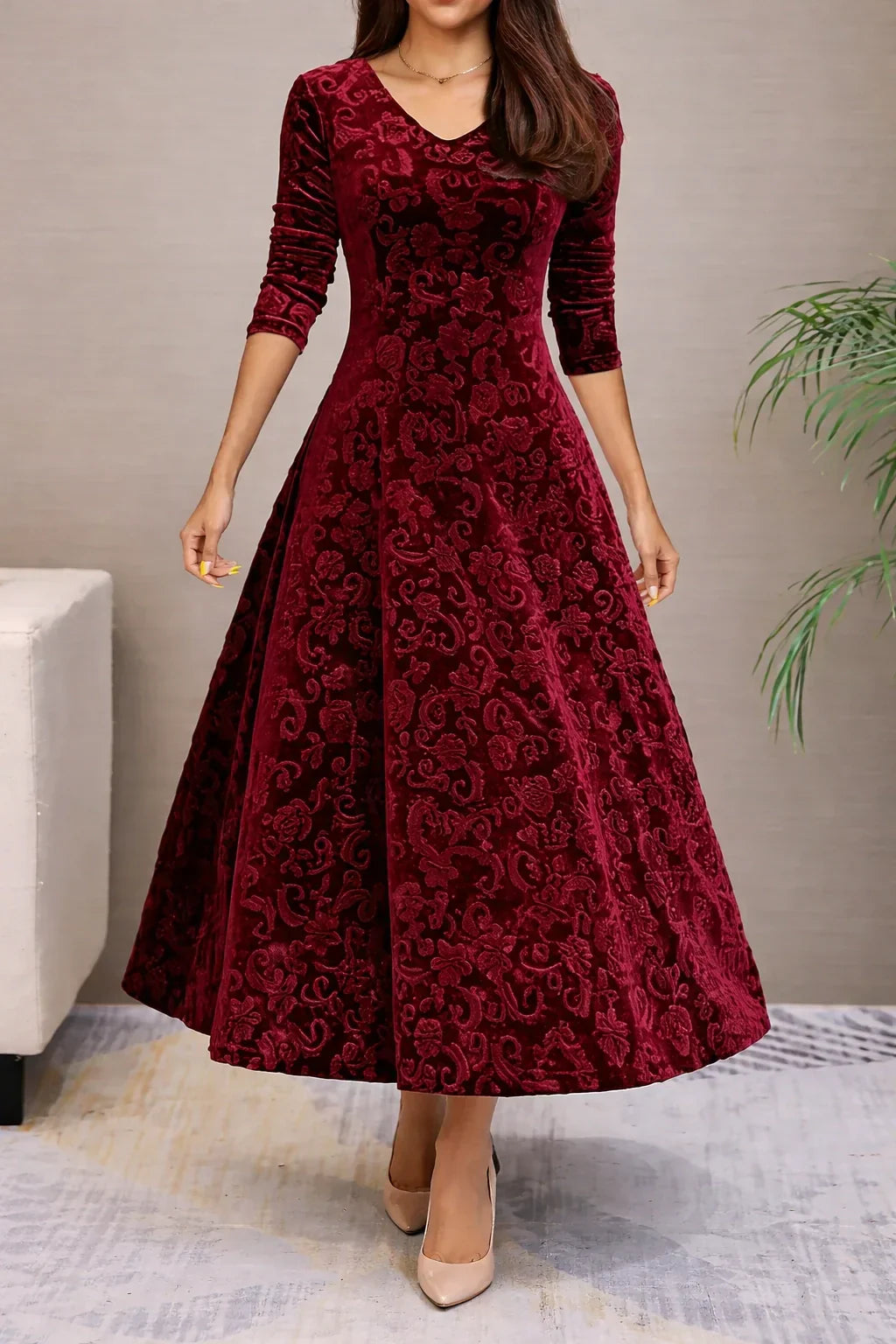 Veloura Velvet Maxi Dress