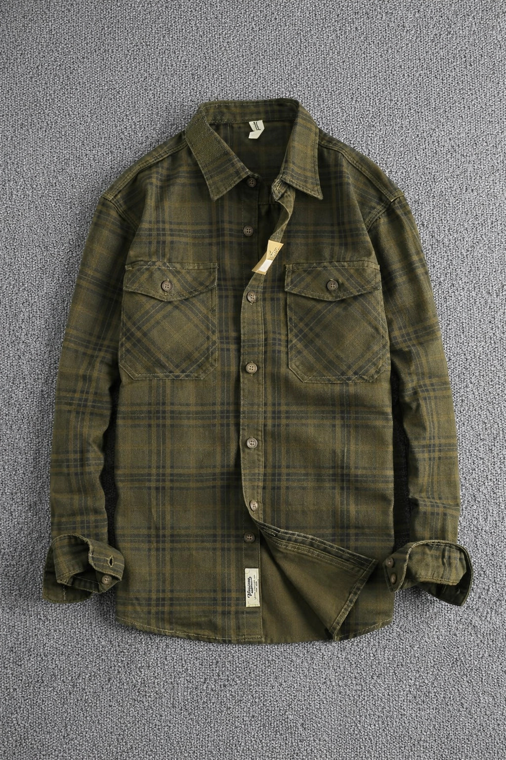 Hudson Washed Plaid Overshirt