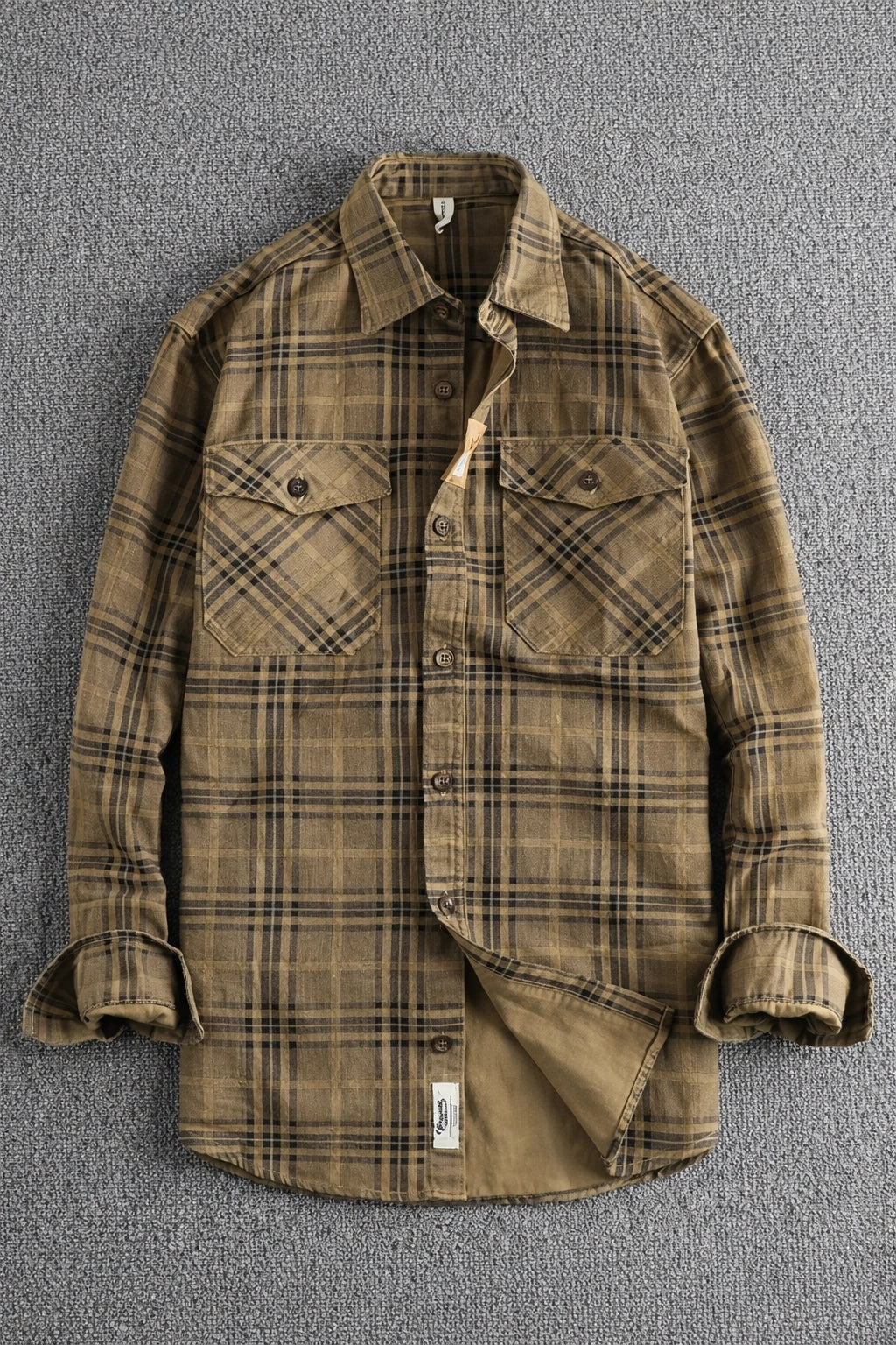 Hudson Washed Plaid Overshirt