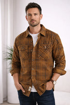 Hudson Washed Plaid Overshirt