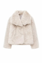 Cropped Faux Fur Jacket