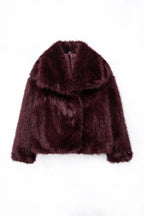 Cropped Faux Fur Jacket