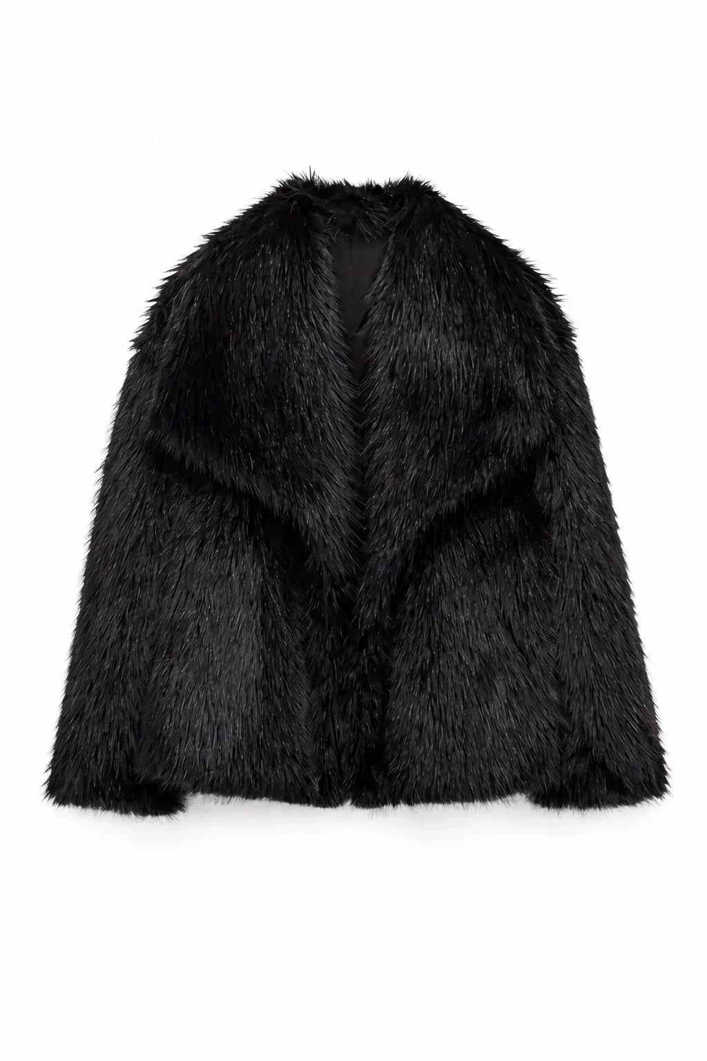 Cropped Faux Fur Jacket