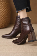 Square Head V Notch Heels