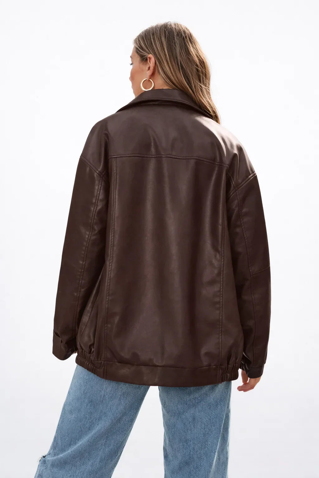 Faux Leather Moto Jacket