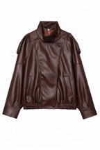 Faux Leather Moto Jacket