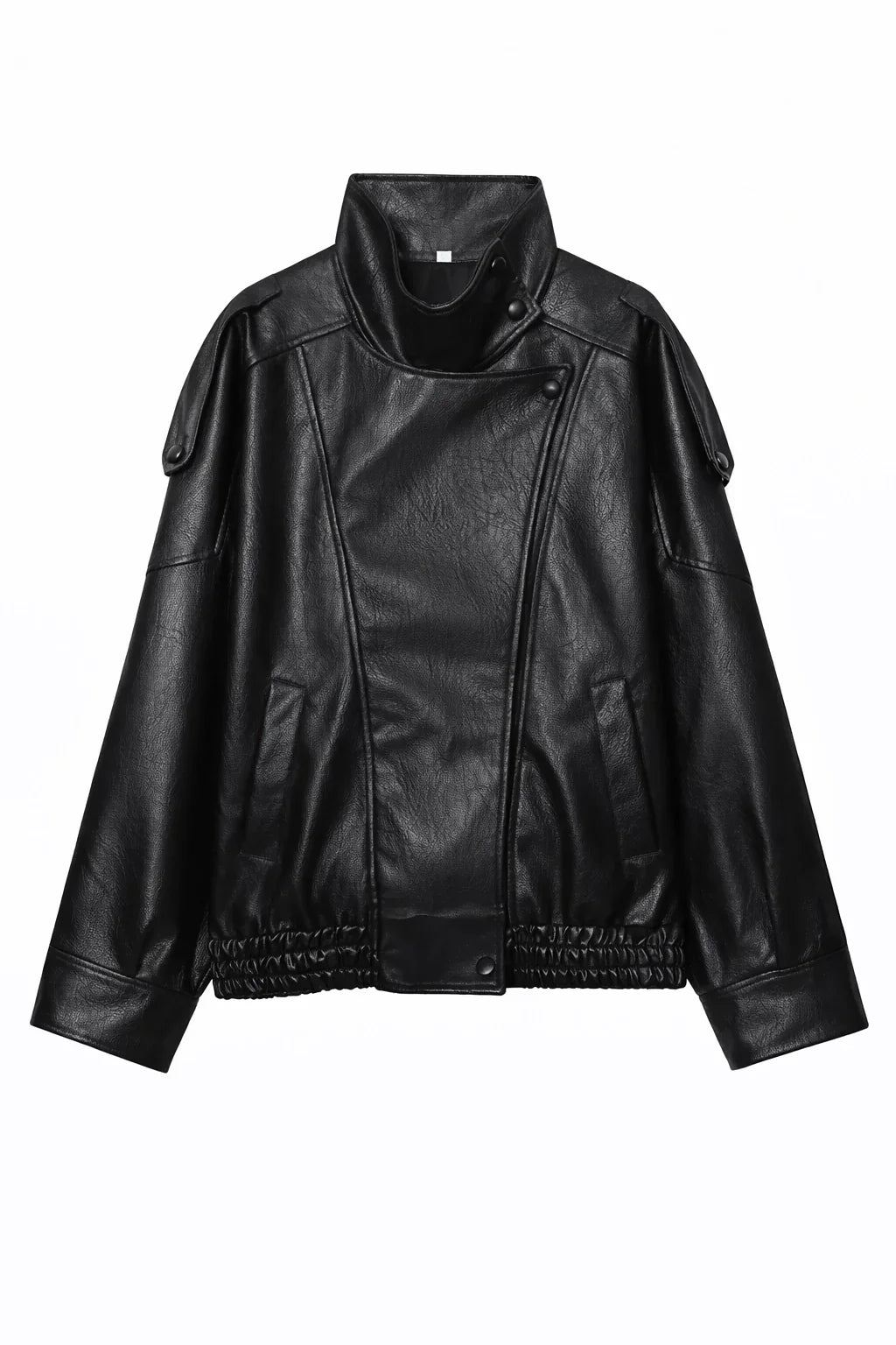 Faux Leather Moto Jacket