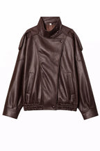Faux Leather Moto Jacket