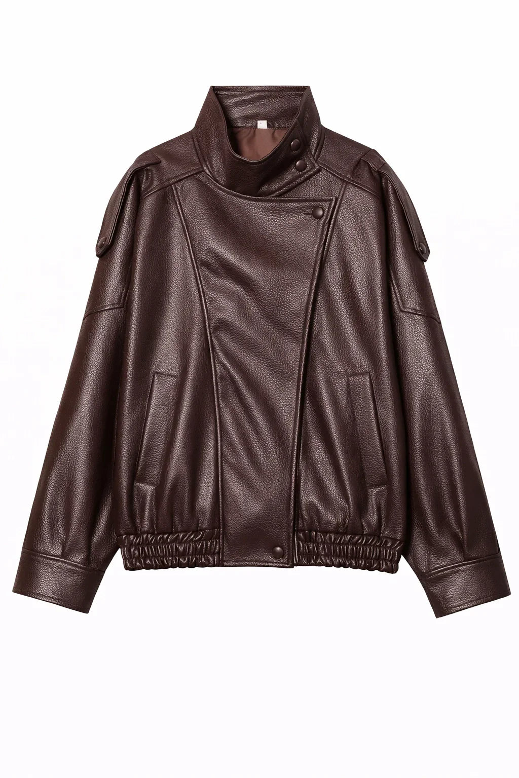 Faux Leather Moto Jacket