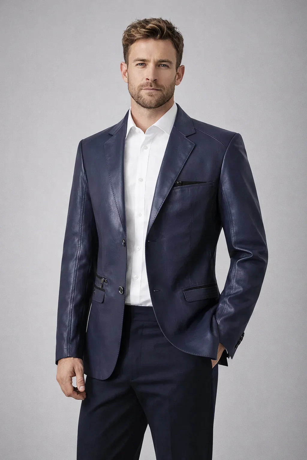 Dominic Biker Leather Jacket