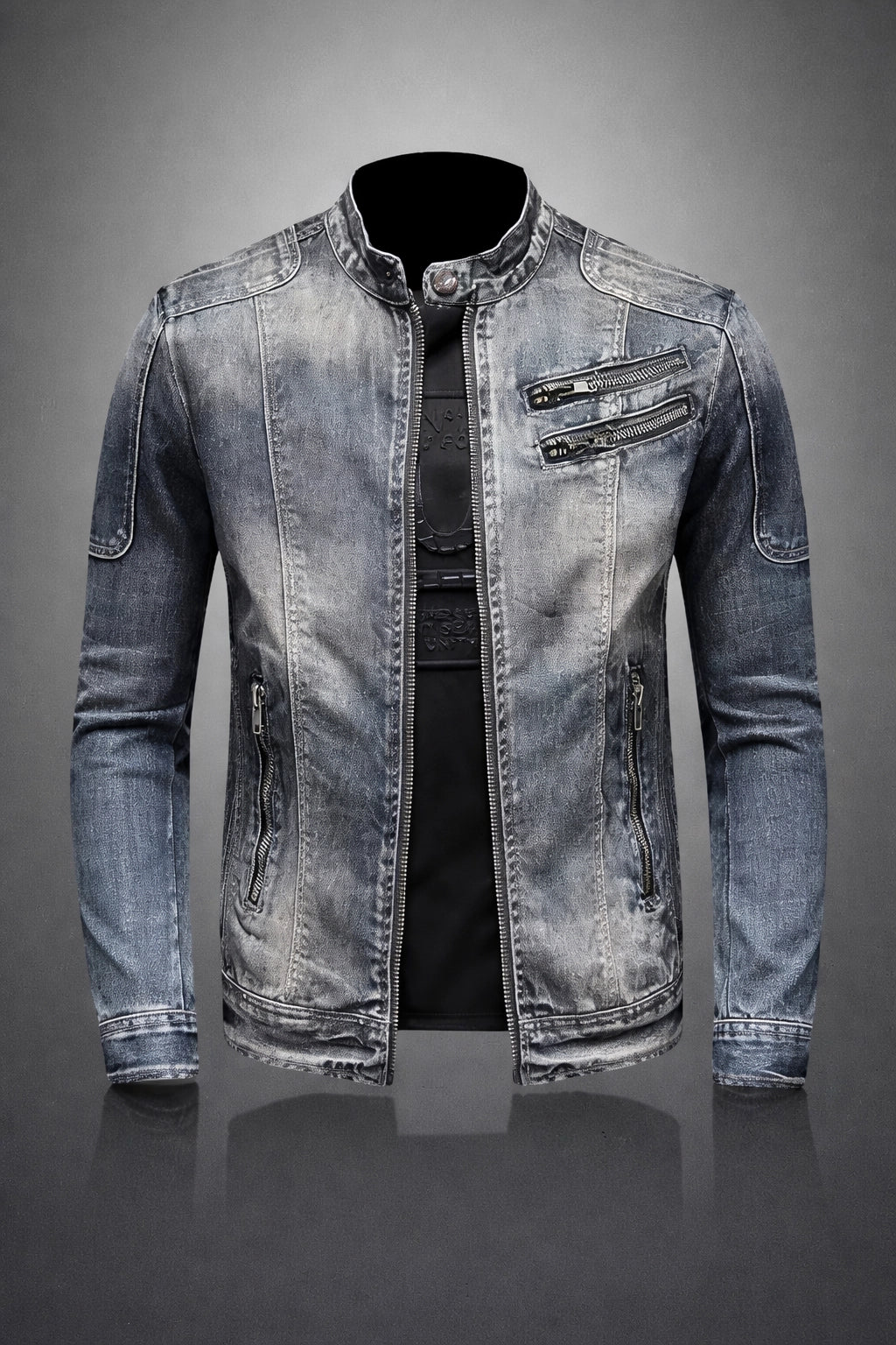 Ryder Denim Moto Jacket