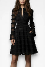 Velisse Mesh Ruched Dress