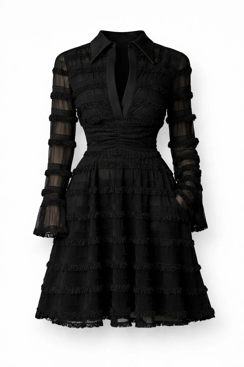 Velisse Mesh Ruched Dress