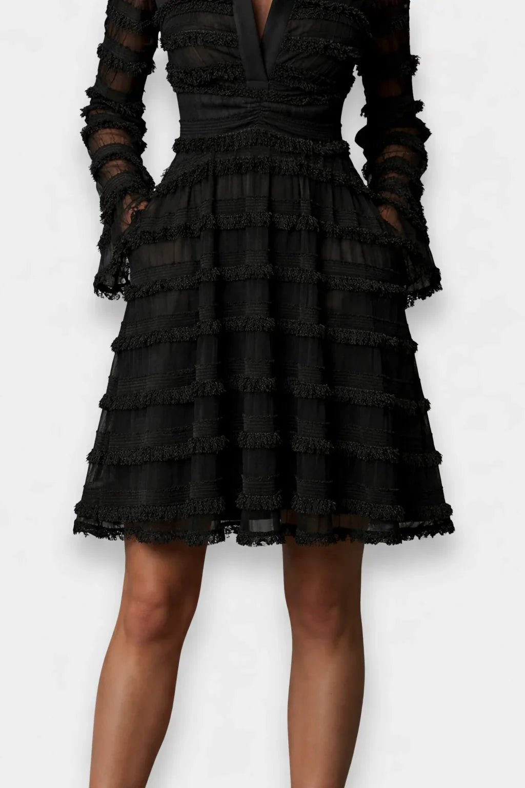 Velisse Mesh Ruched Dress