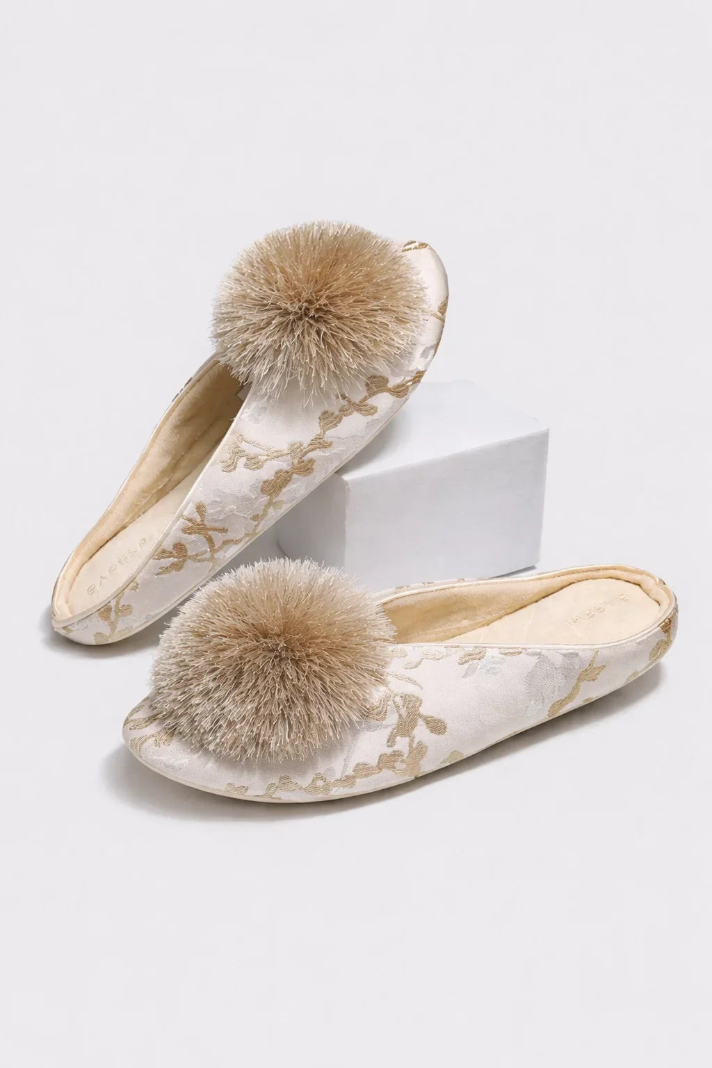 Veloura Delicate Satin Slippers