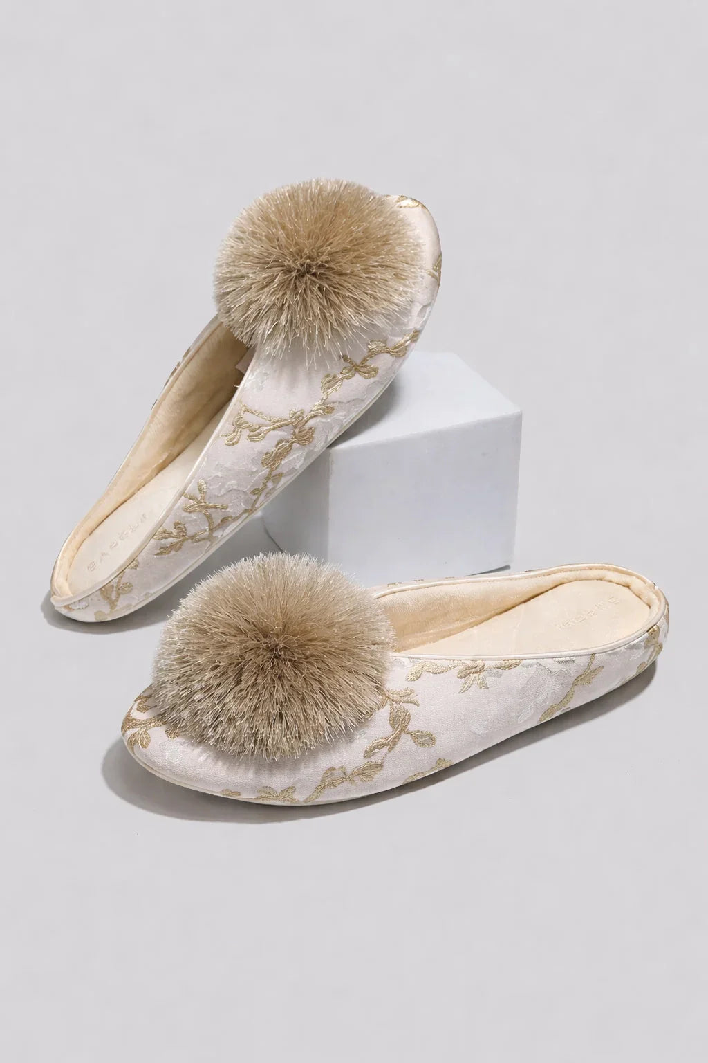 Veloura Delicate Satin Slippers