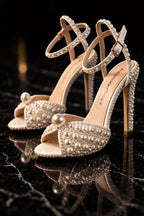 Celestia Pearl Crystal Heels