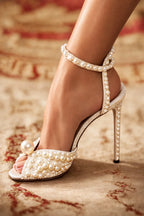 Celestia Pearl Crystal Heels