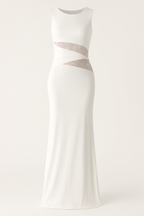 Lace Patchwork Backless Bodycon Dress