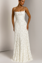 Backless Lace Up Maxi