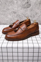 Milano Fringe Pointed Moccasins