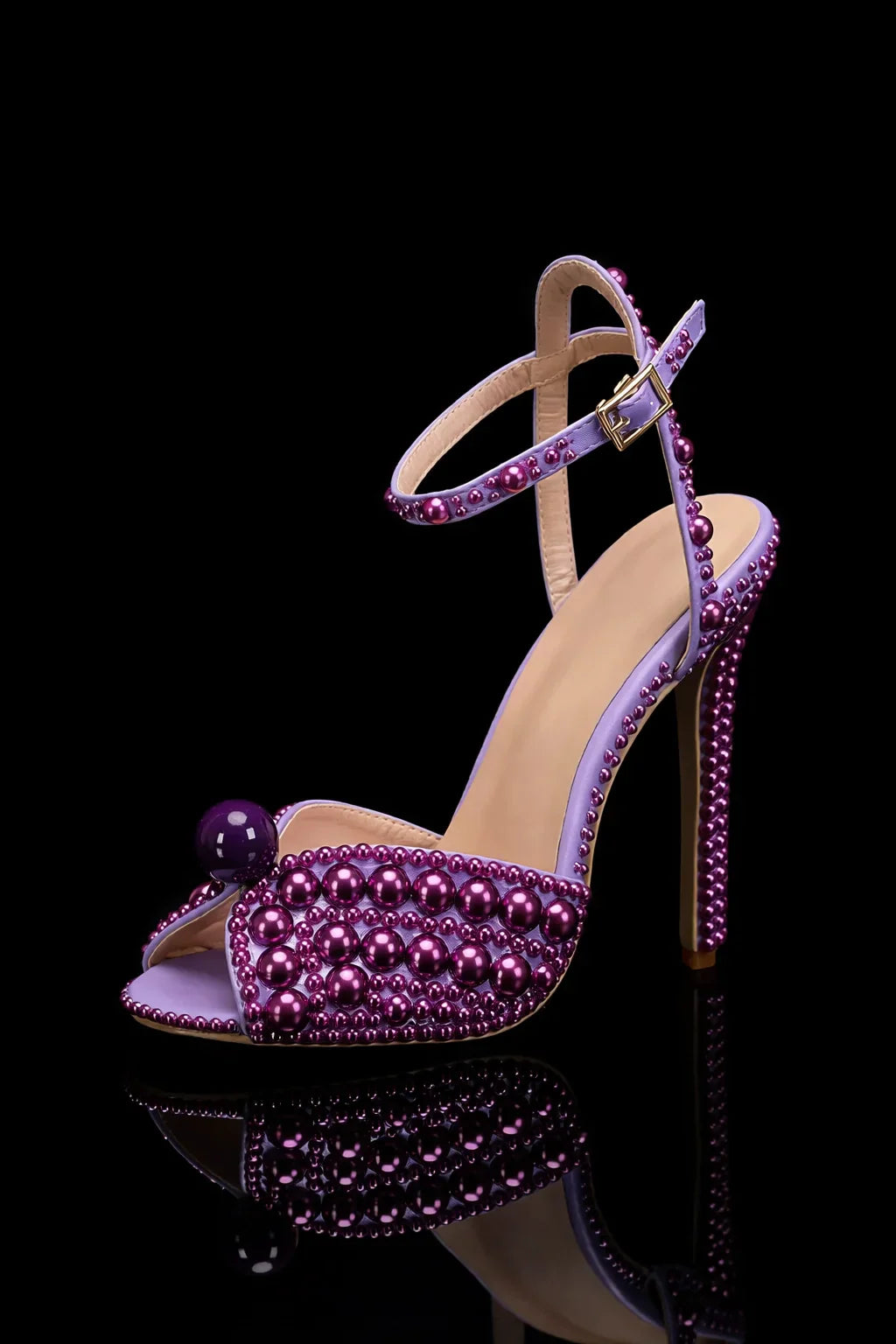 Celestia Pearl Crystal Heels