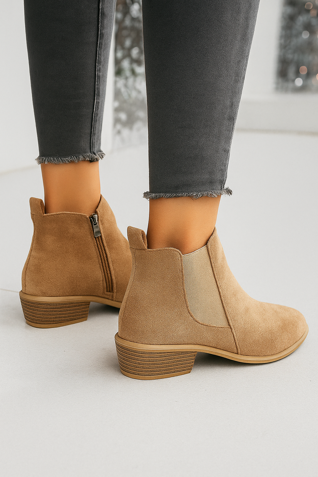 Vegan Suede Vila Boots